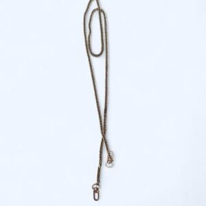 Gold chain purse crossbody strap with clips